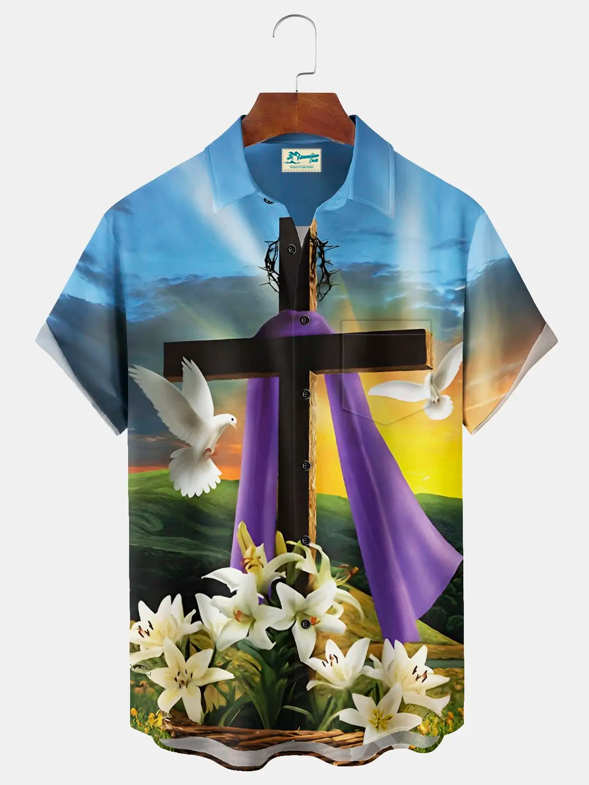 Men’s Cross Casual Lapel Shirt