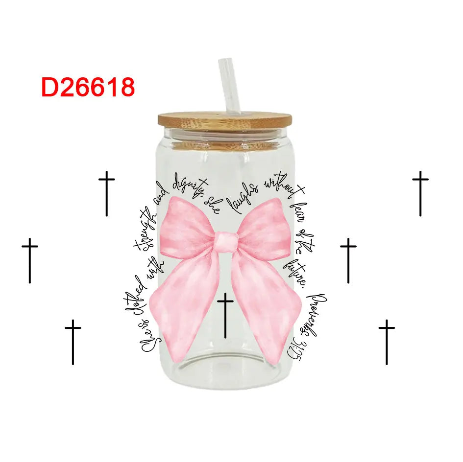 DIY Jesus Libbey Glass Decal