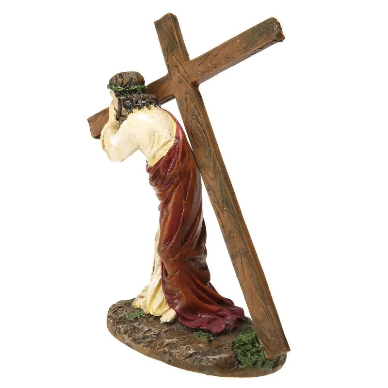 Jesus Crucifix Resin Statue Decor