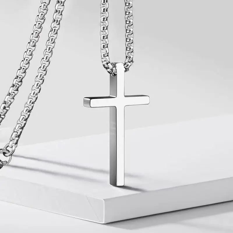 Jesus Cross Pendant Chain Necklace