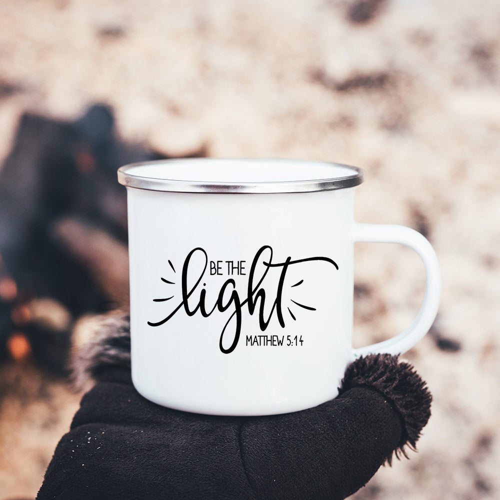 Christian Faith Hope Love Enamel Mug