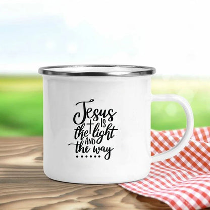 Jesus Is God Enamel Coffee Mug