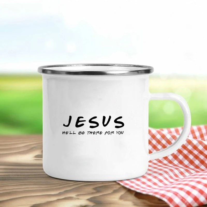 Jesus Is God Enamel Coffee Mug