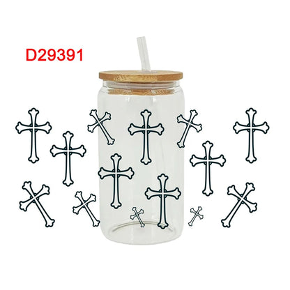 DIY Jesus Libbey Glass Decal