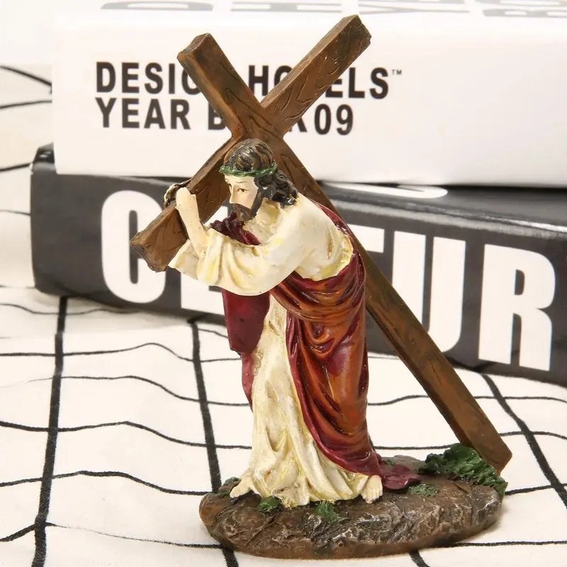 Jesus Crucifix Resin Statue Decor
