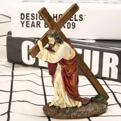 Jesus Crucifix Resin Statue Decor