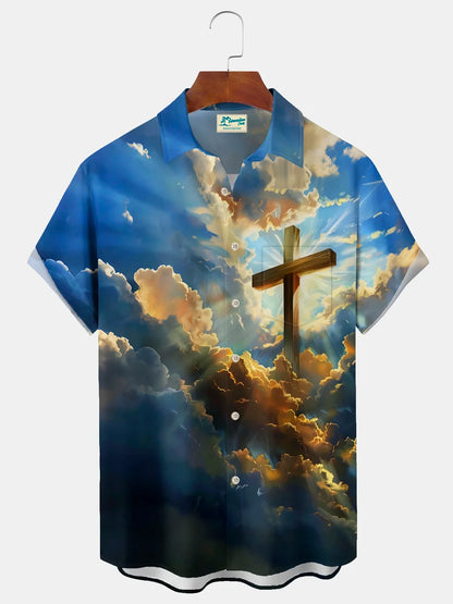 Men’s Cross Casual Lapel Shirt