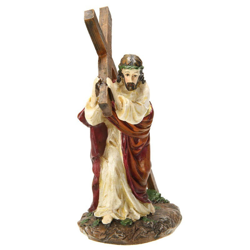 Jesus Crucifix Resin Statue Decor