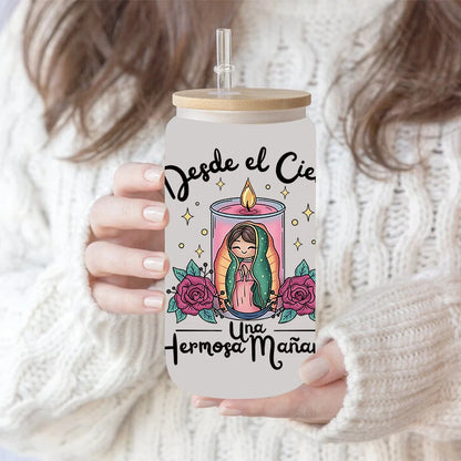 DIY Jesus Libbey Glass Decal