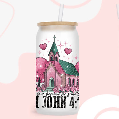 DIY Jesus Libbey Glass Decal