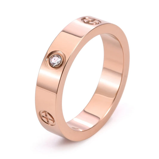 Gold-Plated Cross Couple Ring