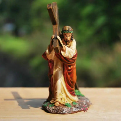 Jesus Crucifix Resin Statue Decor