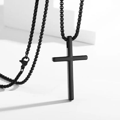 Jesus Cross Pendant Chain Necklace